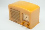Deco FADA 5F50 Catalin Radio In Beautiful Yellow and Onyx